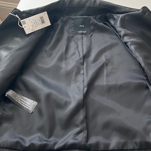 Mango Sabina Faux Leather Jacket (Size XS) NWT - Picture 10 of 11